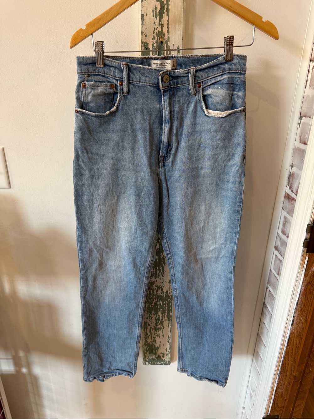 Abercrombie & Fitch Straight Light Blue Denim Jeans